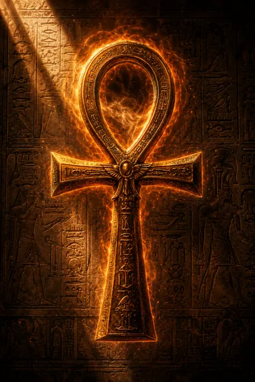 Arte da carta Amuleto Ankh