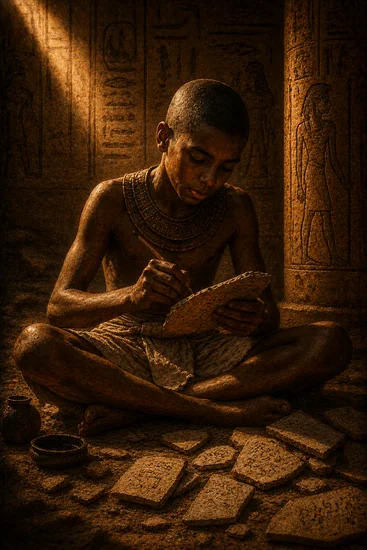 Arte da carta Aprendiz de Escriba