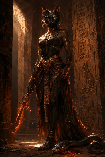 Arte da carta Bastet
