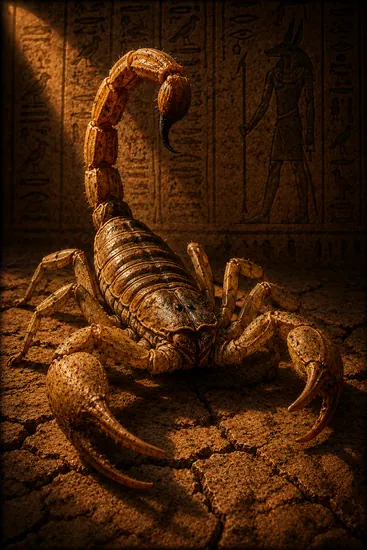 Arte da carta Escorpião do Deserto