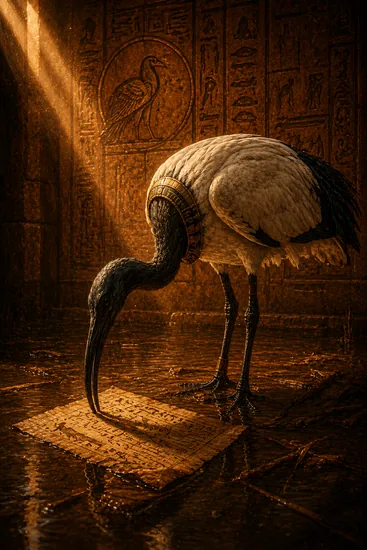 Arte da carta Íbis Sagrado