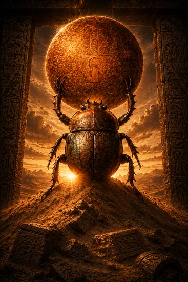 Arte da carta Khepri