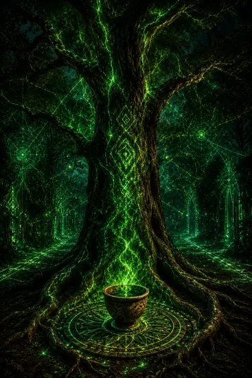 Arte da carta Ritual da Jurema