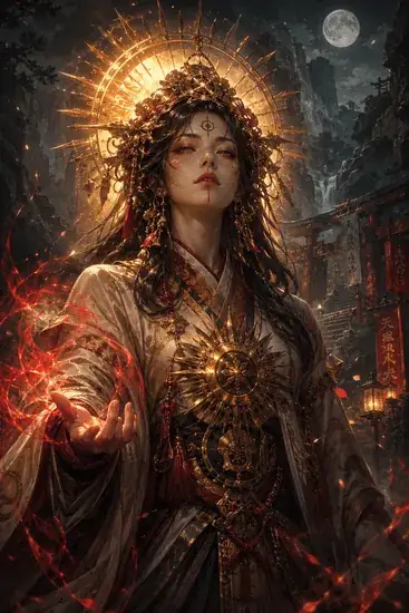 Carta Amaterasu, do panteão Japão