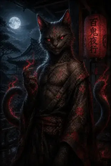 Arte da carta Bakeneko