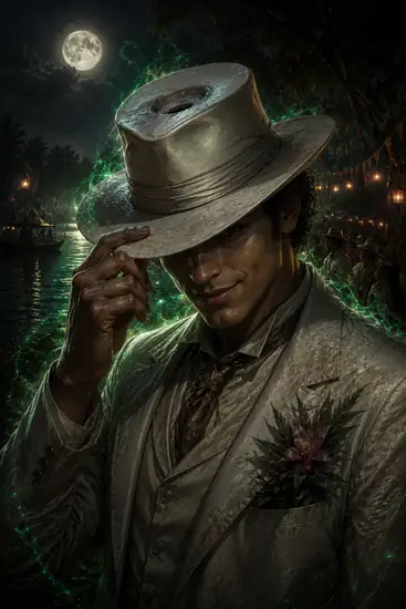 Arte da carta Boto Encantado