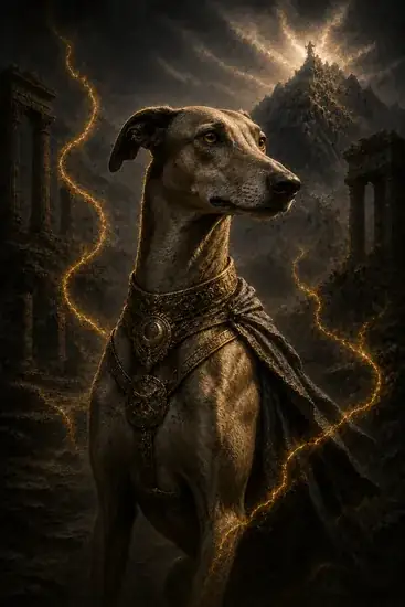 Arte da carta Cão de Caça