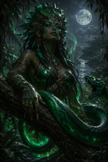 Arte da carta Cobra-Verde