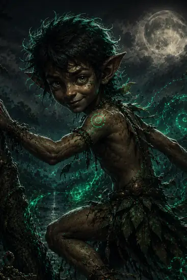 Arte da carta Curupira Menor