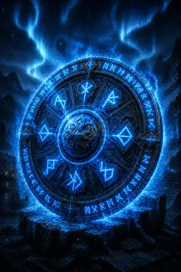 Arte da carta Escudo Rúnico