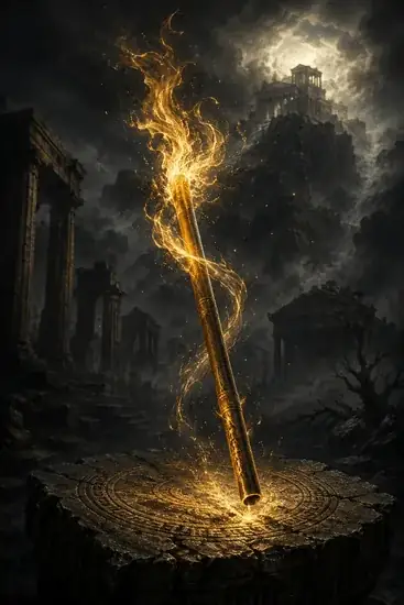 Arte da carta Fogo de Prometeu