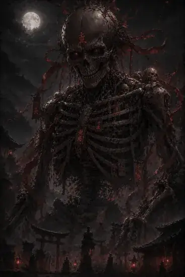 Arte da carta Gashadokuro