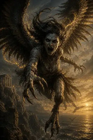 Arte da carta Harpia