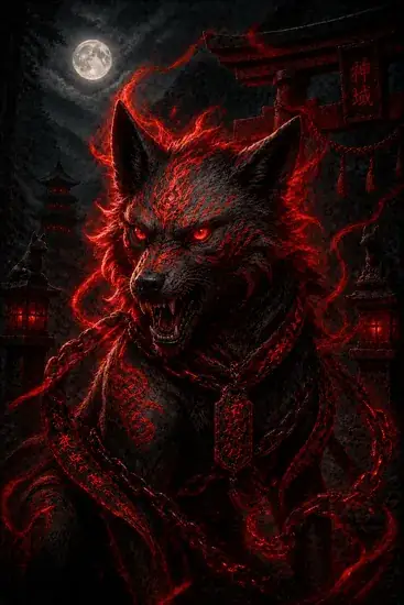 Arte da carta Inugami