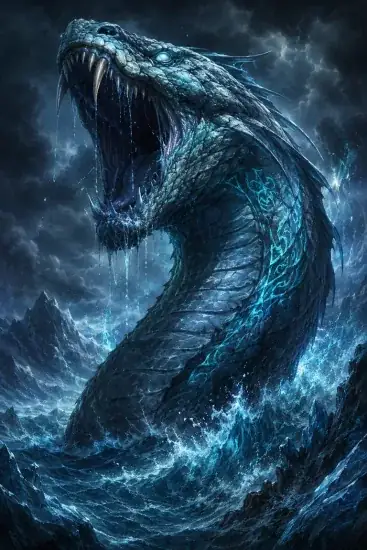 Arte da carta Jörmungandr