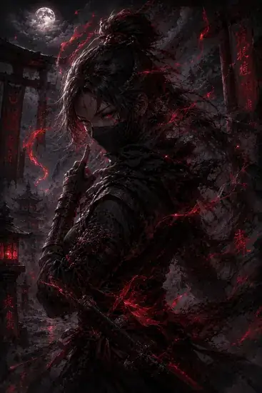 Arte da carta Kunoichi