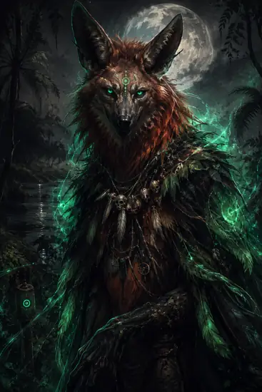 Arte da carta Lobo-Guará Espectral
