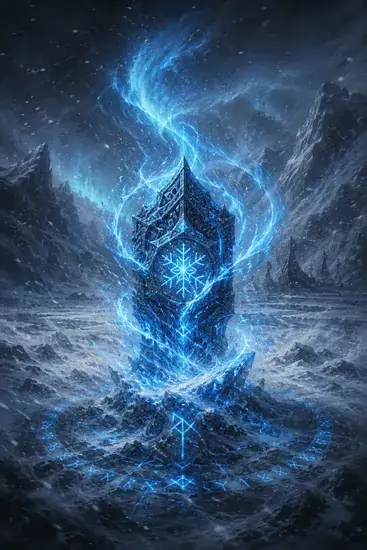 Arte da carta Nevasca