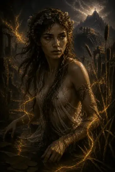 Arte da carta Ninfa
