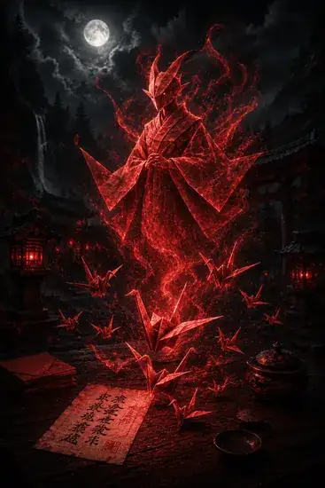 Arte da carta Shikigami de Papel