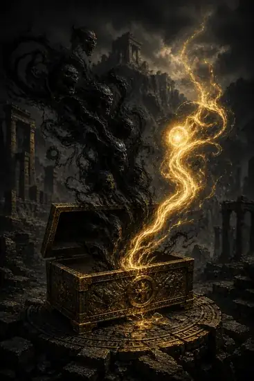 Arte da carta Caixa de Pandora