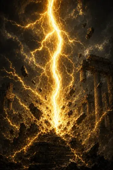 Arte da carta Raio de Zeus