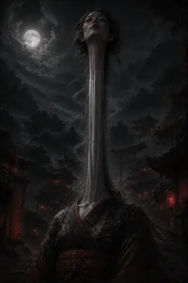Arte da carta Rokurokubi