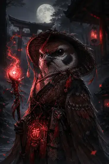 Arte da carta Pardal da Língua