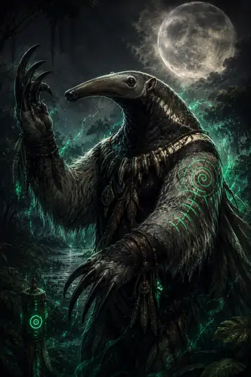 Arte da carta Tamanduá Guardião