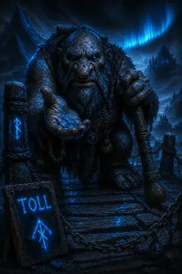 Arte da carta Troll da Ponte