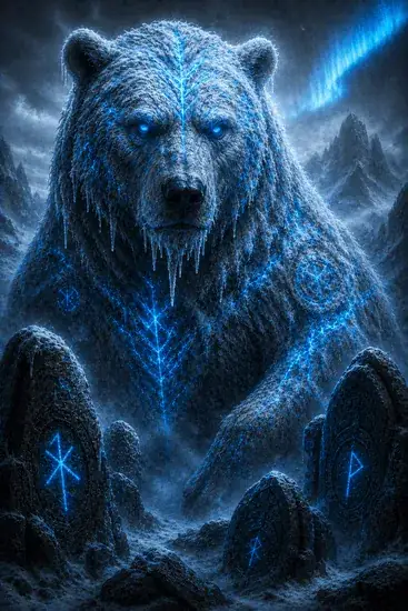 Arte da carta Urso-Espírito