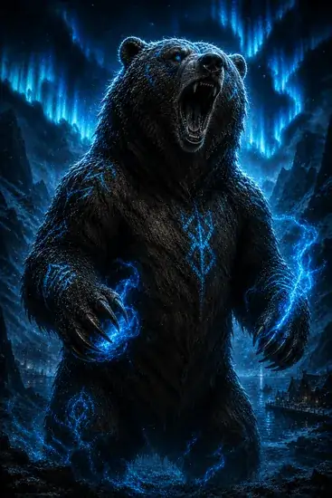 Arte da carta Urso do Norte