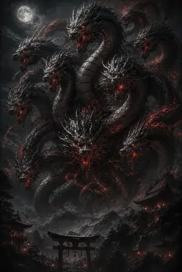 Arte da carta Yamata-no-Orochi